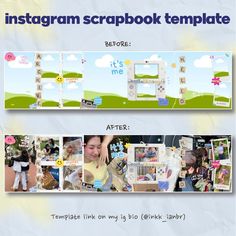 the instagram scrapbook template is here