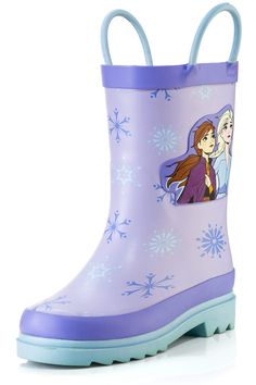 children's disney frozen princess rain boots