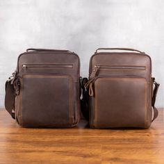 Personalization Shoulder Bag Men's Cowhide Bag Crazy Horse Leather Crossbody Bag Casual Retro Large Capacity Handbag ---ABOUT PRODUCT INFORMATION--- Size: 26cm×23 cm×10 cm(10.23'×9.05''×3.93'') Weight:0.8Kg/1.76Pounds Material: Genuine Leather, Crazy horse leather Strap:32.5-150cm/12.8-59in ★Made from premium top-grain cowhide leather ★Available in distressed brown and brown colors ★Fully adjustable shoulder strap can be shortened or lengthened ★First front zipper pocket is great for cellphone and keys ★Secondary front zipper for your travel or airline ticket ★First main compartment for your tablet or book ★Secondary main compartment for your journal or wallet ★Rear pocket for easy access items ★All pockets secure with quality long-lasting zippers ★Main sleeve fits up to 10 inch screen dis Brown Rectangular Chest Bag For Everyday Carry, Rectangular Brown Chest Bag For Everyday Carry, Daily Use Shoulder Satchel, Everyday Carry Crossbody Shoulder Bag, Portable Rectangular Bag For Everyday Carry, Portable Shoulder Bag For Everyday Carry, Large Capacity Crossbody Bag For Everyday, Sling Bag For Men, Cowhide Bag