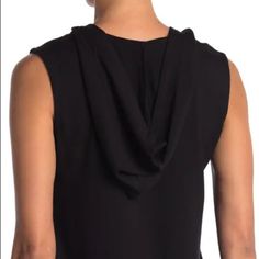 This Is Such An Awesome Sleeveless Sweatshirt By Dk Dakota. It Is Extremely Soft, Moderate Weight With A Lightweight Fleeced Inside. The Ties At The V-Neck Make It Extremely Fun And Unique. It Has A Hoodie And Has An Easy Fit. It Is Black And Comfy. It Measures Armpit To Armpit 17 Inches And Shoulder To Hem 27 Inches In Front, 28 Inches In Back. Fitted Hooded Top For Layering, Semi Sheer Top, Bohemian Blouses, Tunic Sweatshirt, Leather Corset, Pleated Blouse, Pleated Bodice, Anthropologie Top, Mock Neck Top