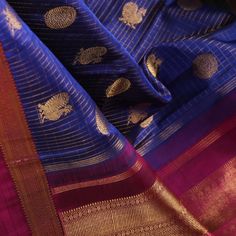 Kanakavalli Sarees Silk, Kanakavalli Sarees, Striped Blouse Designs, Indian Styling, Kanchipattu Sarees, South Indian Wedding Saree