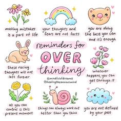 Over Thinking, Today Is A New Day, Practicing Self Love, Me And My Friend, Self Care Bullet Journal, Be Okay, Help Others, Positive Self Affirmations, Mental And Emotional Health