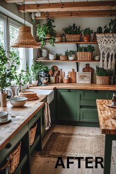 Earthy Eclectic Kitchen, Earthy Farmhouse Decor, Country Boho Kitchen, Earthy Tones Kitchen, Earthy Kitchen Decor, Earthy Boho Aesthetic, Earthy Modern Kitchen, Cozy Kitchen Colors, Boho Kitchen Design