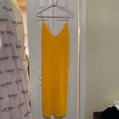 Strappy Goldenrod Yellow Midi Dress From Zara. Size Small With A Lot Of Stretch Yellow Maxi Dress With Spaghetti Straps For Party, Yellow Spaghetti Straps Maxi Dress For Party, Yellow V-neck Zara Maxi Dress, Yellow V-neck Midi Dress For Party, Yellow Summer Maxi Dress With Spaghetti Straps, Zara Yellow Mini Dress For Brunch, Yellow Midi Dress With Spaghetti Straps For Spring, Yellow Spaghetti Strap Maxi Dress For Summer, Yellow Zara Midi Dress For Vacation