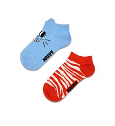 This multipack comes with two socks inspired by our feline friends. These low socks are made from soft and breezy organic combed cotton, and with reinforced toe and heel. 
  
  
The Kids 2-Pack Low Cat Socks bring a playful twist to little ones' footwear. Featuring adorable cat-inspired designs, these fun socks add a touch of whimsy to any outfit. With two pairs to mix and match, kids can express their personality and showcase their love for felines. At Happy Socks, we believe in color, creativi Funky Socks, Fun Socks, Cat Socks, Kids Wardrobe, Novelty Socks, Happy Socks, Kids Socks, Cool Socks, Cool Cats