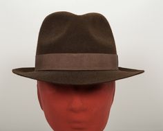 DEEP CHOCOLATE BROWN FELT FEDORA.CLASSIC STYLE OF FEDORA.BRIM:6-6.50CM.CROWN:11CM  ATTENTION! Because of the extra tax of 12% in all the things imported in the United states and in Australia,  Hatsncompany gives  a 50% discount to the shipping cost (7.5 instead of 15 euros) for all the American and Australian citizens.  Sizing Instructions: In order to determine your size you can use either a tape measure or a non-stretchy string. Place the measure on your forehead, about one-half inch above you Trilby Fedora, Warrior Ring, Mens Hats, Dress Suits For Men, Felt Fedora, Stylish Mens Outfits, Tape Measure, Leather Gloves, Hats Vintage