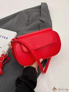 BirdinBag - Stylish Waterproof Cross-body Bag for Fashionable Casual Women Box Bag, Bag Bag, Cross Body, Pu Leather, Casual Women, Wallet, Red, Leather, Pattern