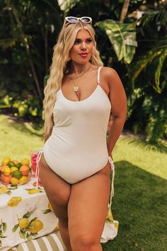 - Look like a beach bound babe in this trendy one piece! - Scoop neckline - Adjustable spaghetti straps - Built in shelf bra with removable padding - Trendy drawstring sides for optional ruching - Figure hugging silhouette that ends in cheeky bottoms Trendy One Piece, Black Curves, Hugging Silhouette, Built In Shelf, Impressions Online Boutique, Built In Shelves, Shelf Bra, Scoop Neckline, Online Boutique