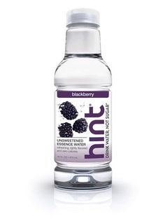 a bottle of blackberries water on a white background with the words juice in it