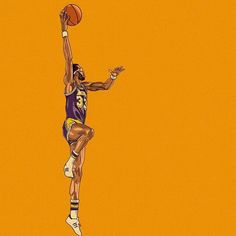 a drawing of a basketball player jumping in the air