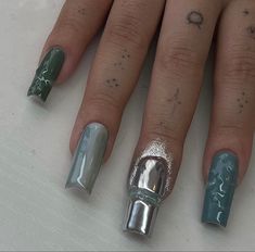 Matrix Nails, Luv Nails, Nails Bling, 2022 Nails, Long Acrylic Nail Designs, Gothic Nails, Nail Jewels, Glamorous Nails, Nail Ring