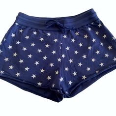 Nwot Modern Lux By Jerry Leigh Drawstring Shorts In Navy Blue And White Stars In Size Xl. Dimensions: 3” Inseam, Waist 15” Plus Drawstring. Excellent Condition And Cotton Comfortable, These Have Never Been Worn Or Washed. Patriotic Design, The Edges Are Raw Distressed For A Seasoned Worn Look. Usa Shorts, Compression Pants, White Stars, Gym Shorts, Wild Life, Drawstring Shorts, Blue Shorts, White Style, Red White Blue