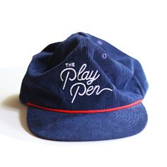 Chicago Playpen Hat Flatbill Hat, Chicago Summer, Play Pen, Corduroy Cap, Flat Bill Hats, Navy Pier, Red Rope, Chicago Style, Lake Life