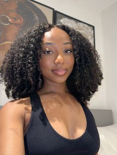 Curly Fro Black Women, Afro Sew In, 4c Bob, Natural Black Women Hairstyles, Natural Hair Baddie, Dark Skin Curly Hair, Curly Cuts Black Women, Long Type 4 Hair, Black American Girl