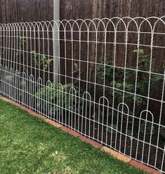 the fence is made of metal wire