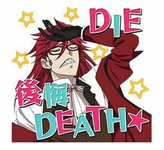 an anime character with red hair and glasses holding his hand up to his head while standing in front of stars