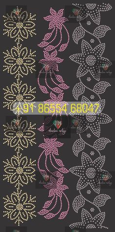 WE MAKE ALL RHINESTONE PATTERN VECTOR DESIGNS FOR LASER CUTTING. Rhinestone Designs Pattern, Ribbon Embroidery Kit, Simple Saree Designs, Abaya Hijab, Simple Sarees, Mehndi Designs For Fingers, Rhinestone Designs, Pattern Vector, Stone Design