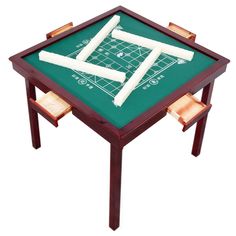 PRICES MAY VARY. [Multipurpose Mahjong Table] With its solid wood panels and a nylon top, this multipurpose square folding table is a perfect choice for various sorts of table games, such as Mahjong, Poker, domino game, Blackjack, Texas Hold' m and more. Whether you're hosting poker night with friends or epic board game tournament with the family this folding game table has you covered. [Premium material] The game table is all made of wood, Ideal for card games, mahjong, dominos, board games, di Board Game Tournament, Table Poker, Game Dino, Domino Table, Mahjong Table, Quiet Games, Wood Table Legs, Domino Games, Card Tables