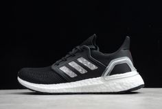 adidas Ultra Boost 20 Consortium Black Silver Outlet Factory EG0766 Adidas Running Shoes, Adidas Running, Black Metallic, Metallic Gold, Black Silver