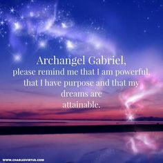 an image of the sky with stars above it and a quote from michael gabril