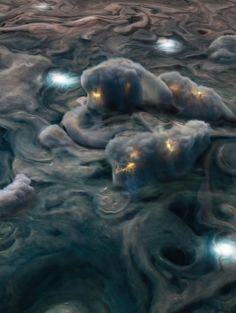 an artist's impression of some strange things in the sky