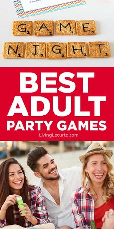 the best adult party games for kids and adults to play with, including scrabbles