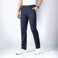 Antonios Stretch Pants are trousers made from polyster and premium materials that offer a soft-touch feeling and a design inspired by French fashion houses. They are also extremely comfortable and suitable for a casual men's outfit or elegant men's outfit. Comes in the following variants: Black, Khaki, Red Wine, Dark blue, Army Green, Light grey, Light grey Material: Polyster Style: Casual Length: Full-Length For more information please contact us at the following email: support@antoniosclothing Casual Business Ankle-length Pants, Casual Ankle-length Business Pants, Casual Business Dress Pants Ankle-length, Casual Ankle-length Business Work Pants, Casual Ankle-length Dress Pants For Business, Casual Business Work Trousers, Business Casual Pants, Trousers Casual, Blue Army