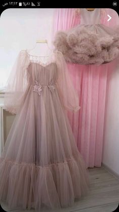 Long Sleeve Tulle Evening Dress, Gaun Tulle, Birthday Clothes, Tule Rok, Dresses Birthday, Baby Birthday Dress, Girls Dresses Diy