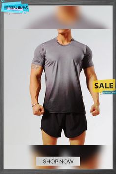 Men's Running Shirt Gym Shirt Short Sleeve Tee Tshirt Athletic Athleisure Breathable Soft Sweat Wicking Running Jogging Training Sportswear Activewear Color Gradient Dark Grey Wine Red Dark Green Breathable Short Sleeve T-shirt For Gym, Casual Dri-fit Short Sleeve Activewear, Summer Athleisure T-shirt For Gym, Moisture-wicking Comfortable Fit Short Sleeve T-shirt, Short Sleeve Dri-fit Sportswear, Athletic Heather Short Sleeve T-shirt For Training, Athletic Heather Moisture-wicking T-shirt For Gym, Gray Crew Neck T-shirt For Light Sports, Gray Moisture-wicking Athleisure T-shirt