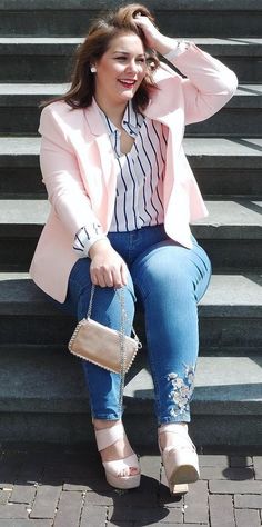 Modest Work Outfits, Blazer Plus Size, Professional Work Outfit, Plus Size Blazer, Spring Work Outfits, Plus Size Fashion For Women, Black Women Fashion, Work Outfits Women