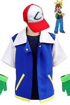 the legend of zeo cosplay costume with hat and pants for kids, includes two