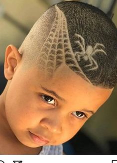 Spider Hair Design, Kids Hair Designs Boys, Boy Hair Designs Kids, Hair Cuts Designs For Men, Spider Man Haircut Design, Mens Hair Designs Lines, Lightening Bolt Hair Design Boys, Boys Haircut With Design, Haircut Designs For Boys