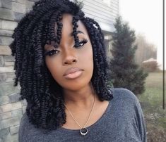 Hairstyles For Natural Hair, Thick Natural Hair, Curly Crochet Hair Styles, Twist Ponytail, Crochet Braids Hairstyles