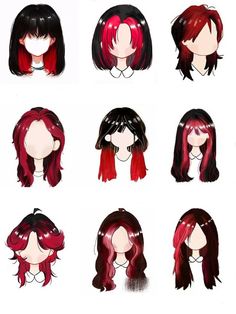 Dyed Hair Inspiration, Brush Sets, Short Layered Haircuts, Hair Stylies, Short Hair Styles Easy, Anime Hair, Hair Inspiration Color