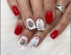 Holiday Nail Designs, Christmas Nails Easy, Holiday Nail, Her Nails, Holiday Nail Art