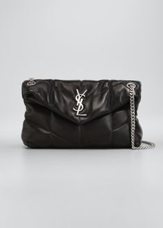 Ysl Puffer Bag, Ysl Puffer, Ysl Shoulder Bag, Puffer Bag, Lou Lou, Quilted Leather, Bergdorf Goodman, Ysl Bag, Fashion Bags