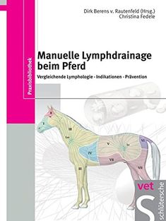 a book cover with an image of a horse and the words manuelle lymphdranange