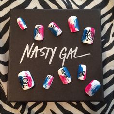 Blink 182 nails @bjcnails #instagram Band Nails, Blink 182, Beauty Makeup, Nail Designs, Nail Art, Band, Nails, Makeup