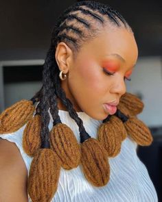 Dread Ideas, Natural Hair Box Braids, Lock Styles, Dreadlocks Styles, Short Dreadlocks Styles, Dreads Styles For Women, Dread Styles, Exotic Hairstyles