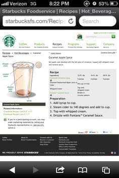 starbucks app on the iphone with instructions to make it look like an iced coffee drink