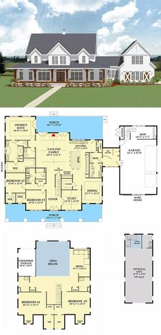 two story house plans with an open floor plan