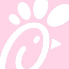 an image of a pink background with white circles and paw prints on the bottom right corner