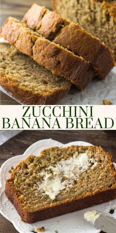 this zucchini banana bread is so good it's made with only 3 ingredients