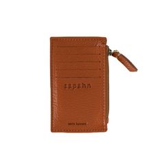 Emma Card Holder - Chestnut Oil Leather | Sapahn. Brown Travel Card Holder With Key Clip, Modern Brown Wallet With Interior Key Chain Holder, Cognac Card Holder With Rfid Blocking For Everyday Use, Versatile Brown Card Holder For Everyday Use, Cognac Rfid Blocking Card Holder For Everyday Use, Brown Card Holder With Key Clip For Daily Use, Brown Wallets With Key Clip For Everyday Use, Brown Everyday Wallet With Key Clip, Modern Brown Coin Purse With Card Slots