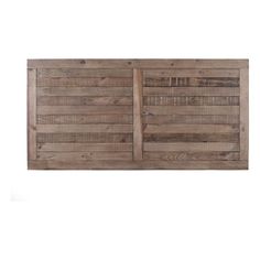 an old wooden door is shown against a white background and has been made out of wood planks