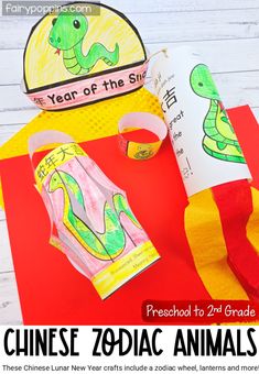 Chinese Zodiac Animals Crafts and Activities for Kids, Chinese Lunar New Year Crafts