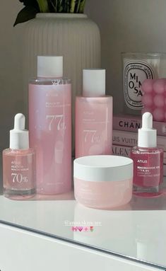 You can get these on yesstyle! #anua Old Money Skincare, Skin Care Routine Aesthetic, K Beauty Skin Care, Clean Girl Skincare, Girly Minimalist, Lipstick Aesthetic, Aesthetic Princess, Alat Makeup, Sephora Skin Care