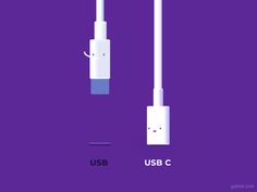 the usb cable is connected to an iphone