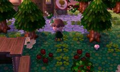 an animal crossing game is shown in this image