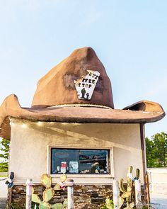 Whether you're from Texas, you're an avid adventurer, or you just love unique and beautiful photos, this photo of a giant cowboy hat atop a coffee shop in Lampasas, Texas will be the perfect pop of color for any space! It'll also make a great gift for the native Texan or traveler in your life. Product Options: - 8 x 10 Stock Print Only - 8 x 10 Stock Print with Frame - 4 x 6 Stock Print Only - 4 x 6 Stock Print with Frame Frame Color Options: - Gold - Black *Texas sales tax included in cost of e Giant Cowboy Hat, Lampasas Texas, Cowboy Hat Styles, Texas Travel, Sales Tax, Cowboy Hat, A Coffee, Gold Black, Hat Fashion